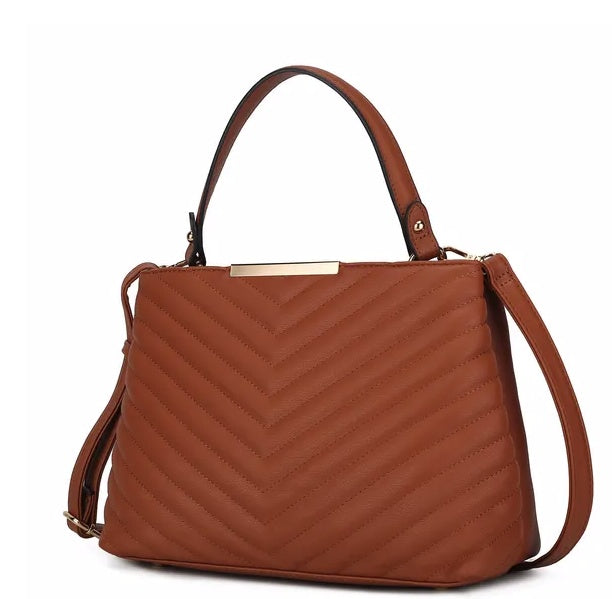 MKF Collection Dakota Satchel Handbag Vegan Leather Women accessories