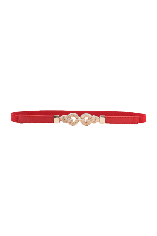 Zinc Alloy Buckle PU Leather Belt